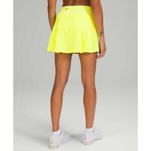 LULULEMON Pace Rival Mid-Rise Skirt 15" Length Tall Highlight Yellow Sz 20 {II1}